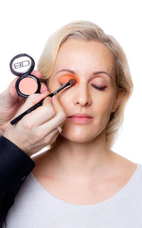 Puderpigment Koralle, Refill in eleganter Dose
